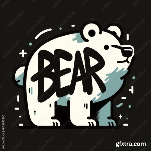 Bear With Tshirt Design Concept 25xAI