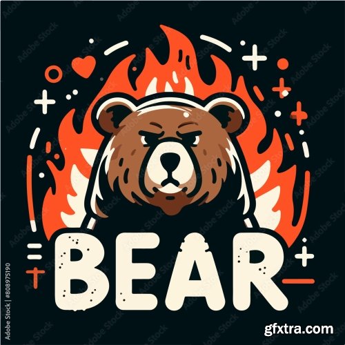 Bear With Tshirt Design Concept 25xAI