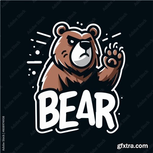 Bear With Tshirt Design Concept 25xAI