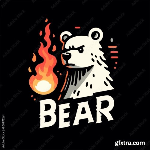 Bear With Tshirt Design Concept 25xAI