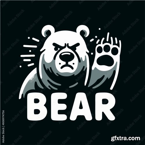 Bear With Tshirt Design Concept 25xAI