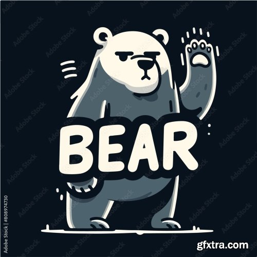 Bear With Tshirt Design Concept 25xAI