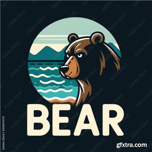 Bear With Tshirt Design Concept 25xAI