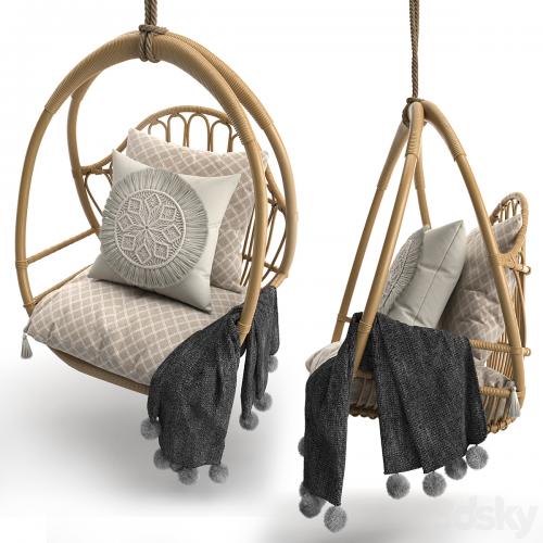 Woven hanging chair