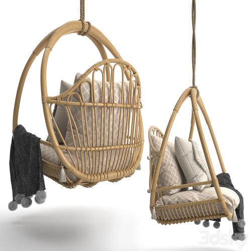 Woven hanging chair