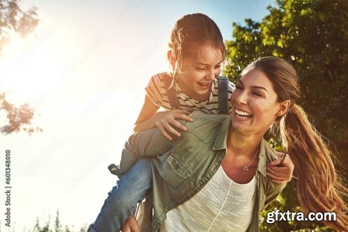 Outdoor Mother And Girl 25xJPEG