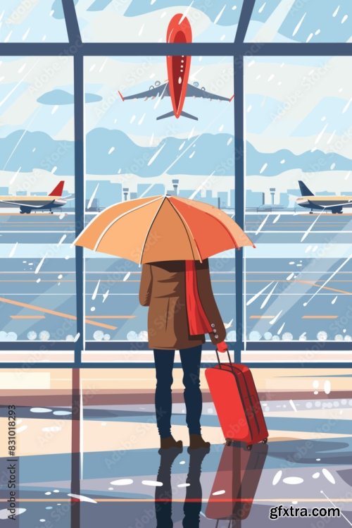 Traveler Protected By Magic Umbrella 10xAI