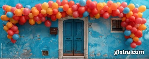 Colorful Facades Of Apartment Buildings 6xJPEG