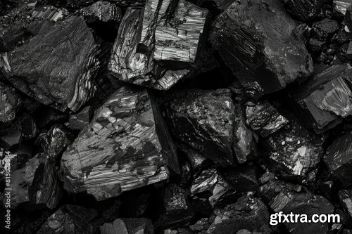 Highlighting The Textures Of Coal 6xJPEG