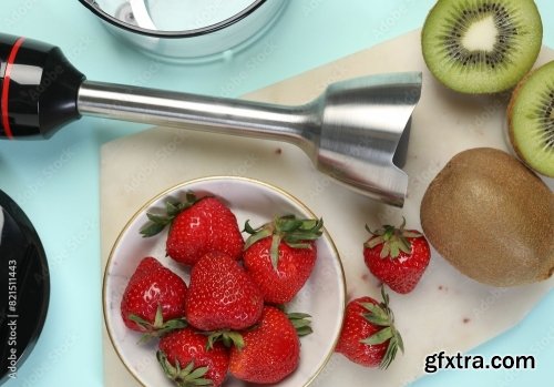 Hand Blender Kit And Fresh Fruits 6xJPEG