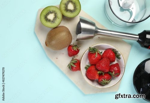 Hand Blender Kit And Fresh Fruits 6xJPEG