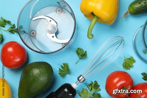 Hand Blender Kit And Fresh Fruits 6xJPEG