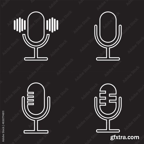 Microphone Mic Icon 12xAI