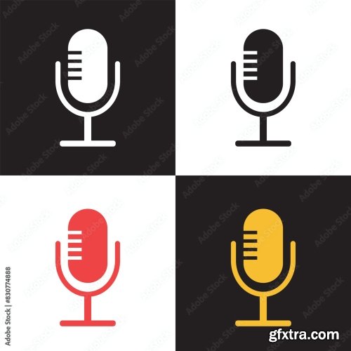 Microphone Mic Icon 12xAI