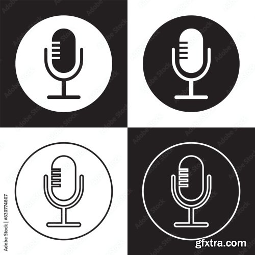 Microphone Mic Icon 12xAI