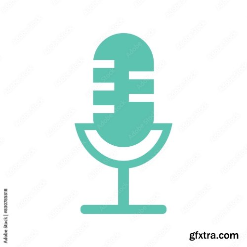 Microphone Mic Icon 12xAI