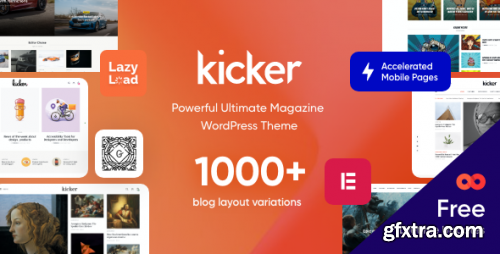 Themeforest - Kicker - Blog Magazine Theme 29362844 v1.5.0 - Nulled