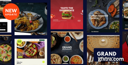 Themeforest - Grand Restaurant WordPress 11812117 v6.8.7 - Nulled