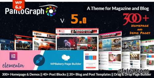 Themeforest - PantoGraph - Newspaper Magazine Theme 20742636 v6.6.0 - Nulled