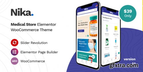 Themeforest - Nika - Medical Elementor WooCommerce Theme 31332266 v1.1.22 - Nulled