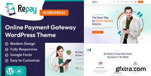 Themeforest - Repay | Payment Gateway WordPress Theme 50930920 v1.0 - Nulled