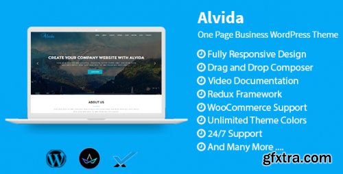 Themeforest - Alvida - One Page Business WordPress Theme 19827320 v1.4 - Nulled