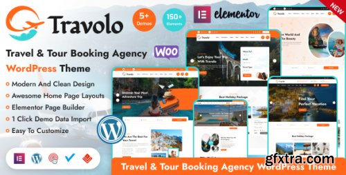 Themeforest - Travolo - Travel Agency &amp; Tour Booking WordPress Theme 50729804 v1.0.2 - Nulled