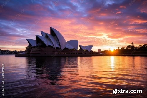 Sunset View Of The Sydney Opera House 6xJPEG