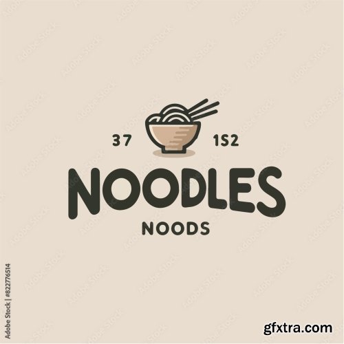 Noodle Logo With Noodle Text 25xAI