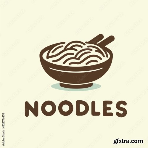 Noodle Logo With Noodle Text 25xAI