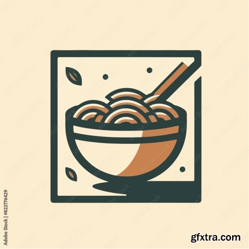 Noodle Logo With Noodle Text 25xAI