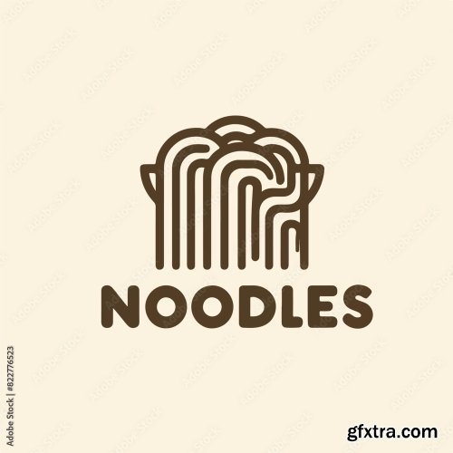 Noodle Logo With Noodle Text 25xAI