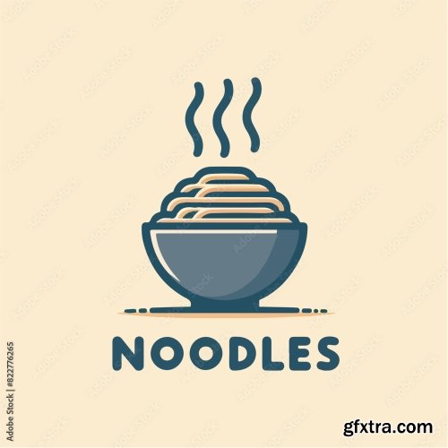 Noodle Logo With Noodle Text 25xAI