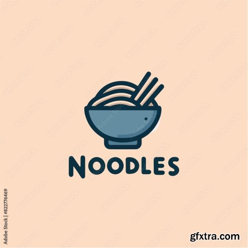 Noodle Logo With Noodle Text 25xAI