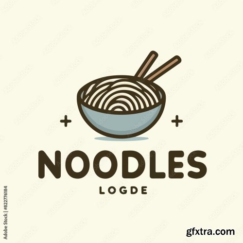 Noodle Logo With Noodle Text 25xAI