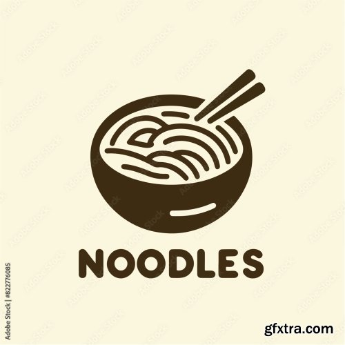 Noodle Logo With Noodle Text 25xAI