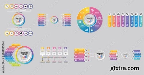 Set Of Infographics Elements Vector Design Template 25xAI