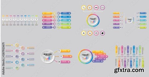 Set Of Infographics Elements Vector Design Template 25xAI