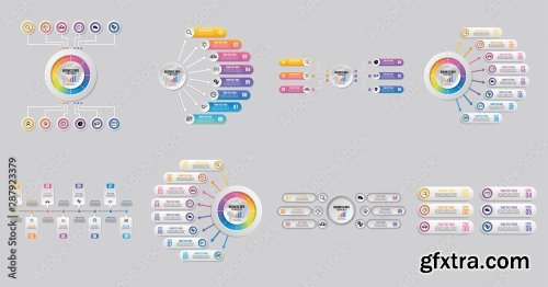 Set Of Infographics Elements Vector Design Template 25xAI