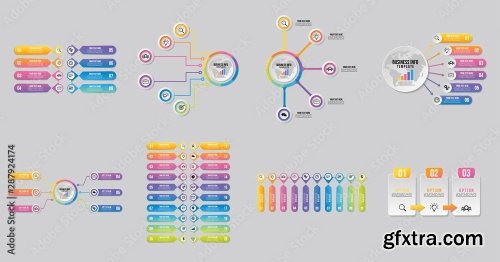 Set Of Infographics Elements Vector Design Template 25xAI