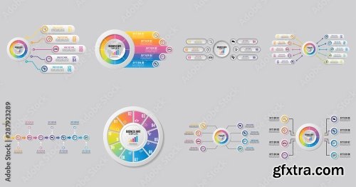 Set Of Infographics Elements Vector Design Template 25xAI