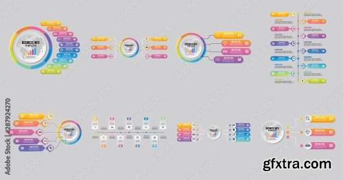 Set Of Infographics Elements Vector Design Template 25xAI