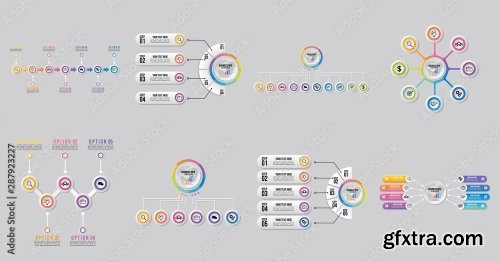 Set Of Infographics Elements Vector Design Template 25xAI