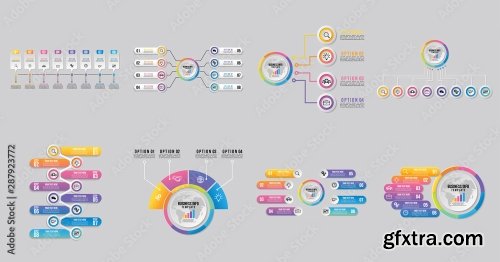 Set Of Infographics Elements Vector Design Template 25xAI