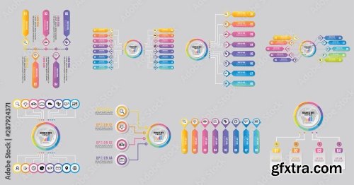 Set Of Infographics Elements Vector Design Template 25xAI