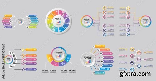 Set Of Infographics Elements Vector Design Template 25xAI