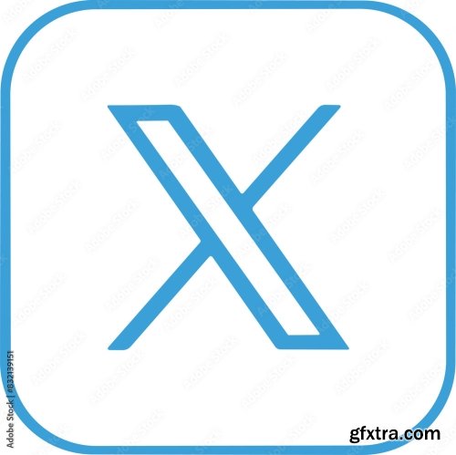 Twitter New X Logo Set 6xAI