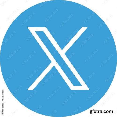 Twitter New X Logo Set 6xAI