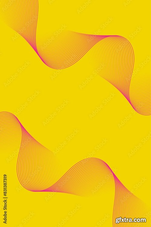 Abstract Background With Waves 16xAI