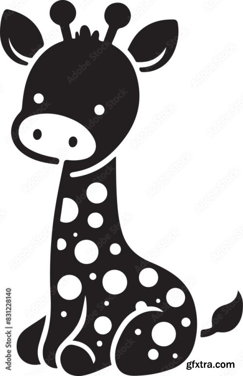 Cute Baby Giraffe 25xAI